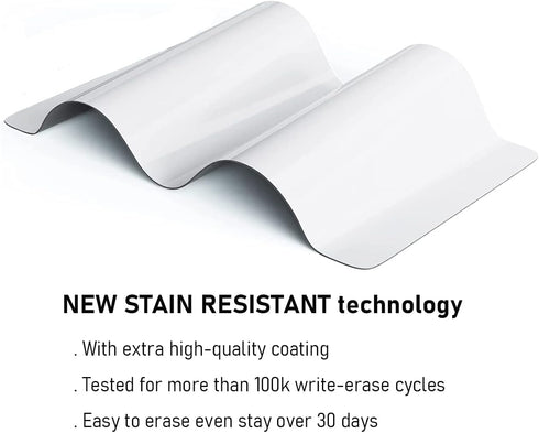 Magnetic Dry Erase Board Sheet for Refrigerator/Office/Locker, White Board Organizer and Planner with Stain Resistant Technology, Include 1 Eraser...