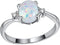 LTCXCXCD Couple Ring Female Opal Color Fashion Jewelry Ring Art Deco Halo Oval Wedding Engagement Ring Round Cubic Zirconia (10)...