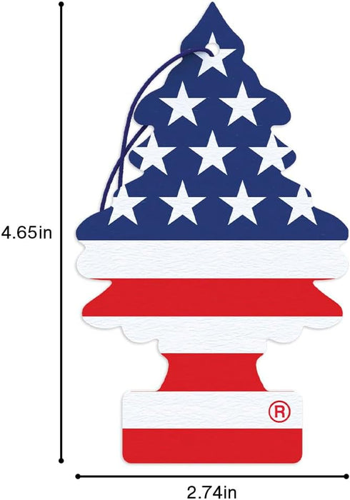 LITTLE TREES Car Air Freshener. Hanging Tree Provides Long Lasting Scent for Auto or Home. America, 24 Air Fresheners...