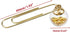 10PCS Paper Clips Office Note Paper Clamp Mini Clothespin Paperclips with Crystal Ball for Paper Organizer Paperwork (Gold)...