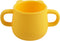 BLUE GINKGO Silicone Toddler Cups - Open Cup for Baby with Handles | Made in Korea | 8oz Training Open Cups for Toddlers 1-3 (Yellow)...