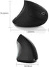 Bluetooth mouse,Type-c and USB 2.4G Wireless Vertical Mouse Rechargeable Ergonomic mouse, 800/1200 /1600 DPI, 5 Buttons for Laptop, Desktop, PC, M...