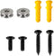 Soundbar Wall Mount Metal Hug Rings + Screws + Wall Anchors, Sturdy Hang Soundbar Wall Bracket Mounting Hardware Kit for Samsung HW-N950 HW-MS750 ...