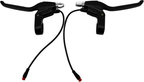 1 Pair Brake Lever, Left and Right Power Off Handle Accessories 108PPD Brake Levers, 2 Pin Male Hand Brake Controller Kit for Electric Bike Scoote...