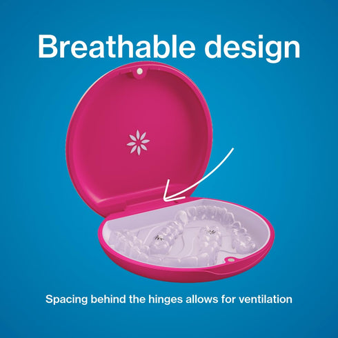 Invisalign Aligner and Retainer Case, Cyberpink...