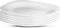 Bormioli Rocco Parma Set Of 6 Appetizer, Salad and Dessert plates, 7.75 Inch Tempered Opal Glass, Clean White, Linear & Curved Design, Dishwasher ...