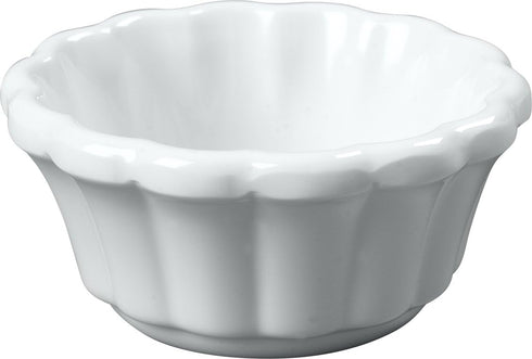 Carlisle FoodService Products 4394402 Melamine Scalloped Ramekin, 3 oz, White...