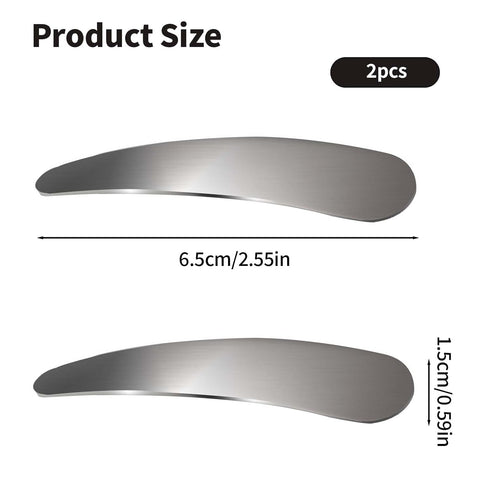 2Pcs Mini Metal Cosmetic Spatulas, Makeup Spatulas, Skincare Spatula, Cream Spatula, Beauty Accessories for Mixing and Sampling Plant Masks, Skin ...