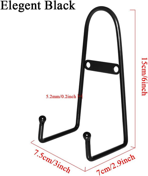 MOCOUM 4 Pack Wall Mount Plate Display Stands, Medium Wall Easel Holder Plate Hanger Vertical Plate Stand Holders, Wall Display Picture Frame Stan...