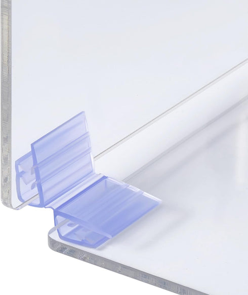 10 Pcs 2 Way Plastic Hinged Connector for Between 3/16" to 1/4" Thick Acrylic Sheets Acrylic or Glass Sheets Hinge Panel Joiner Sneeze Guards PVC ...