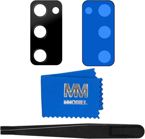 MMOBIEL Back Rear Camera Glass Lens Replacement Compatible with Samsung Galaxy A02s 2021 - Incl. Double Sided Adhesive, Tweezer and Cloth...