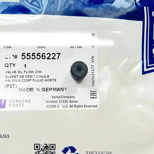 55556227 Engine Oil By-Pass Valve Restrictor Oil Flow One-way Valves restrictor check valve Auto Parts deep-fried dough sticks Limiter for Bul/ck ...