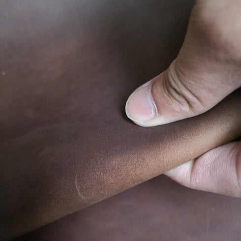 CP 4-5 oz Tooling Leather Sheets for Crafts - Full Grain Leather Hide - Crazy Horse Leather - Cowhide Leather (Dark Brown, 4" x 12")...