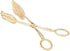 Gold Serving Tongs, Zinc Alloy Bread Clip Salad Food Tongs Lightweight Cake Astry Tong Serving Clip for Serving Food Bread Cake, 23cm/9.1in X 5cm/...