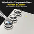 AGVEE 3 * 2 Set 6Pcs for Samsung Galaxy S23 / S23 Plus Camera Lens Protector, 9H Tempered Anti-Scratch Glass with Aluminum CD Pattern Lens Ring Co...