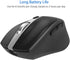Arteck Wireless Bluetooth Mouse with Nano USB Receiver, Black, 4-Month Battery Life, Ergonomic Design...