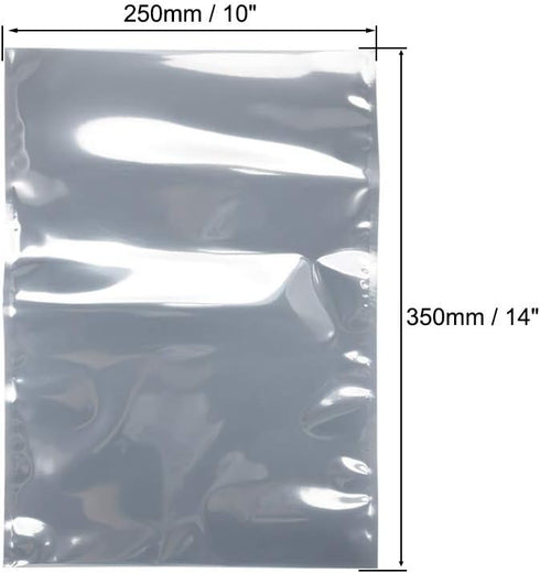 uxcell Antistatic Shield Shielding Bag, Flat Open Top Anti Static Bag for Electronic Devices, 10x14 inch(250x350mm), 10 PCS...