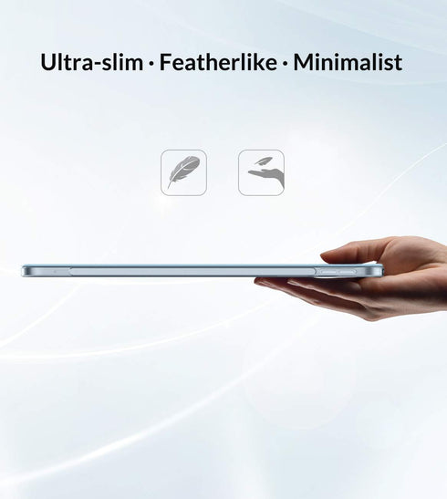 MoKo for iPad Air 11 Inch Case 7th/6th Generation M3/M2 2025/2024, iPad Air 5th/4th Gen 10.9" 2022/2020, Translucent Frosted Soft TPU Back Cover, ...