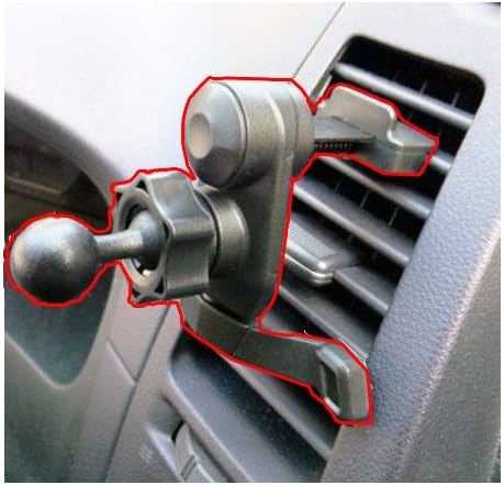 ChargerCity Simple-Lock Air Vent Holder Mount Bracket Cradle for Garmin Nuvi Drive Smart Assist GPS 51 55 56 57 57LM 58 60 61 65 66 67 68 2539 255...