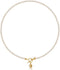 Pearls Choker Necklaces for Women 3.5mm Handpicked Tiny Pearls Strands Chain for 18k gold plated OT Clasp Pendant...
