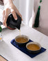 Travel Set KungFu Tea Black 200ml Pot Cups with Black Portable Packaging Bag...