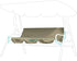Outdoor Swing Cushion Cover, 3 Seater Replacement Swing Seat Pads Cushion for Patio Garden Yard Swing Chair(Beige)...