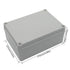 LeMotech Junction Box IP67 Waterproof Dustproof ABS Plastic Project Box for Electrical Outdoor Enclosure Gray 6.9 x 4.9 x 3 inch (175 x 125 x 75 m...