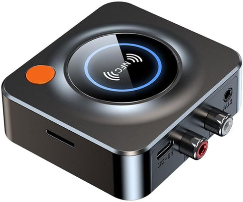 eppfun Bluetooth 5.3 Receiver for Home Stereo, with NFC, TF Card Slot, 3.5mm AUX/RCA, Wireless Audio Adapter Low Latency for Home Music Streaming ...