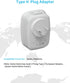 Israel Power Adapter, VINTAR Israel Plug Adapter with 1 USB C,3 USB Ports and 2 American Outlets,6 in 1 Type H Travel Adapter for US to Israel, Je...