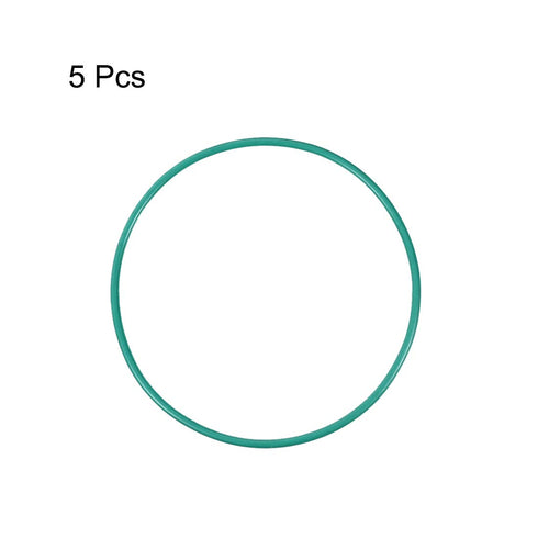 uxcell Fluorine Rubber O-Rings, 69mm OD 65.2mm ID 1.9mm Width FKM Seal Gasket for Machinery Plumbing, Green, Pack of 5...
