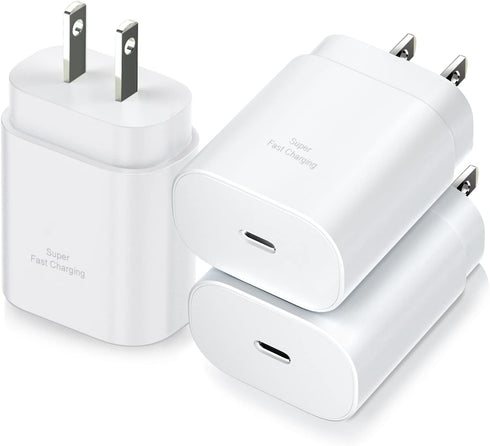 USB C Charger Block, Costyle 3 Pack 25W Super Fast Charger Type C Charging Block Compatible iPhone 15/14/13/12 Mini/11 Pro Max/XS/XR/SE/iPad Pro, ...