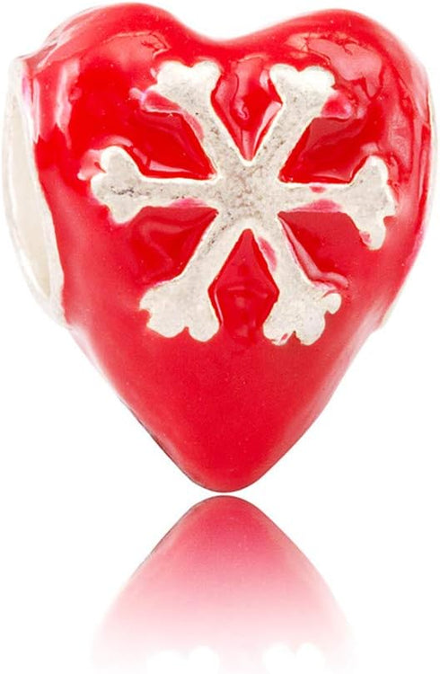 Christmas Bracelet Beads,Assorted Xmas Enamel Spacer Bead Charm for DIY Jewelry Making Findings(12pcs)...