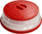 Microwave Plate Cover 10.5 inch Collapsible Food Plate Lid Cover - BPA Free, Easy Grip, Microwave Plate Guard Lid With Steam Vent & Colander Strai...