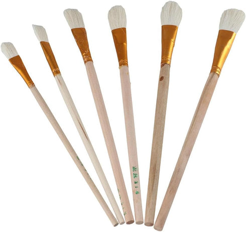 10Pcs Gilding Brush Set Goat Hair Paint Brush Sweep Mop Metallic Foil Flakes Paint Brushes for Art Crafts Supplies...