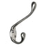 ANGSTROM 5-Pack Double Coat and Hat Hook, Wall Mounted with Screws (Brushed Nickel)...