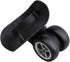 BQLZR Black Suitcase Wheels Replacement Left & Right Plastic Swivel Caster Wheels with 4 Holes,Hole Pitch: (1.42"/1.65"/1.97"/1.42"), for Luggage ...