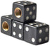 Custom Accessories 16114 Black Dice Style Valve Cap...