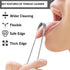 4 Pack Tongue Cleaner Scraper Stainless Steel Bad Breath Treatment for Adults Kids Oral Care Hygiene, Thick Safe Blunt Edges Flexible handle and C...