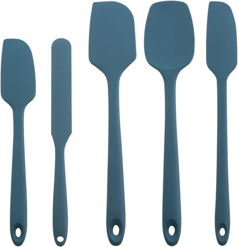 Silicone Spatula Set, 5-Piece Heat Resistant (600°F) Food Scraper, One-Pieces Seamless Design, Perfect for Cooking Mixing & Baking - BPA Free and ...