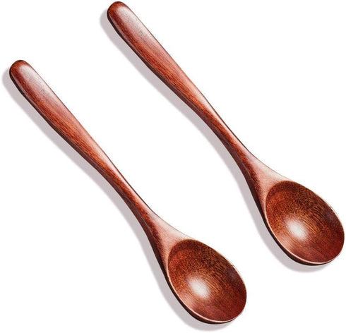 Ecloud Shop Wooden Chopsticks Spoon Set Korean Dinnerware Reusable Long Handle Spoons Chopsticks for Home Kitchen Restaurant (4 Sets)...