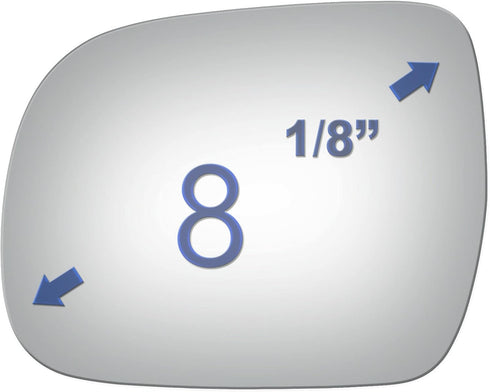 Side Mirror Glass fit for 2004-2006 Lexus RX330, 2007-2009 Lexus RX350, 2006-2008 Lexus RX400H, Driver Left Side LH Flat, Including Adhesive...