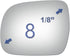 Side Mirror Glass fit for 2004-2006 Lexus RX330, 2007-2009 Lexus RX350, 2006-2008 Lexus RX400H, Driver Left Side LH Flat, Including Adhesive...