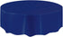 True Navy Blue Solid Round Plastic Table Cover (84") 1 Count - Elegant Design & Premium Quality, Ideal For Parties, Events & Everyday Use...