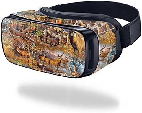 MightySkins Skin Compatible with Samsung Gear VR – Deer Pattern | Protective, Durable, and Unique Vinyl Decal wrap Cover | Easy to Apply, Remove, ...