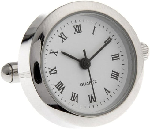 MRCUFF Real Working Watch Pair Cufflinks in a Presentation Gift Box & Polishing Cloth...