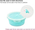Collapsible Bowls, GLE2016 Silicone Collapsible Food Storage Containers with Lids for Camping, Round Silicone Lunch Containers, Microwave, Dishwas...
