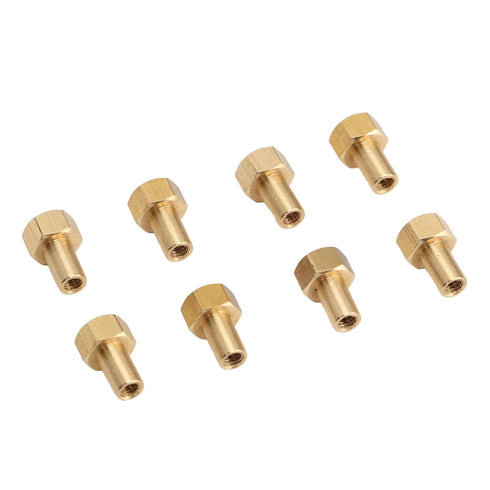 1/24 RC Hex Nut, 8Pcs 1/24 RC Hex Nut Brass RC Wheel Lock Nut Replacement Accessories for SCX24 Wheels & Tires (8mm)...