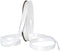 Morex Ribbon 8802.16/00-029 Silver Edge Satin Ribbon, 5/8" x 100 Yd, White...