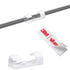Self-Adhesive Cable Clips Organizer Drop Wire Holder Cord Management, Pack of 20 (White, 0.27 inch)...