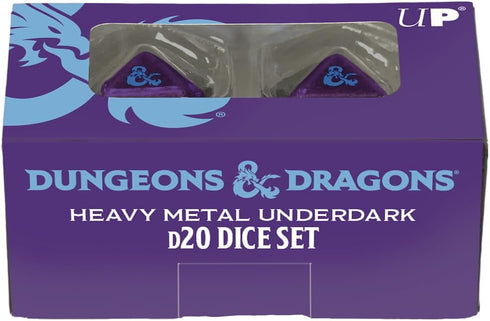Ultra PRO - 2 D20 Underdark Dice Set for Phandelver and below: The Shattered Obelisk for Dungeons & Dragons, Polyhedral Dice for DND RPG MTG Games...